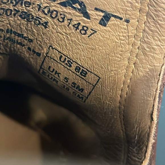 Ariat Brown Leather Booties Size 8 - Picture 4 of 5